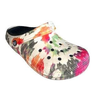 Crocs Women's Classic Faux Fur Lined Tie Dye Clog US Mens 6/W7 Unisex Sandals